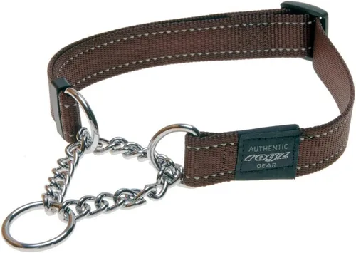 Vista 17 de Rogz Utility - Collar de perro de medio cheque reflectante de 1 pulgada, color naranja