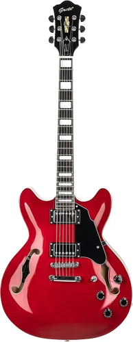Vista 8 de Grote Guitarra eléctrica a escala completa, cuerpo semihueco, trastes de acero inoxidable (66 rutas)