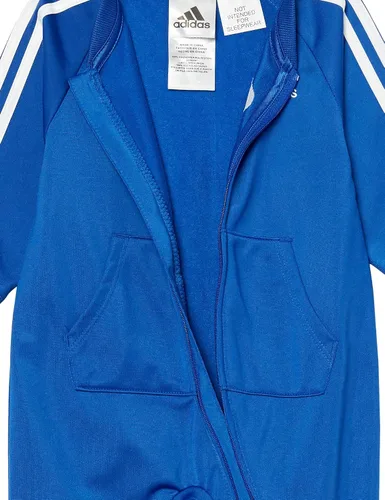 Vista 4 de adidas Mono de punto de manga larga con 3 rayas para niños