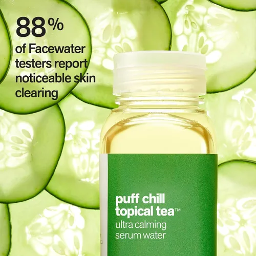 Vista 4 de Facewater Puff Chill Té tópico Ultra Calmante Suero Agua