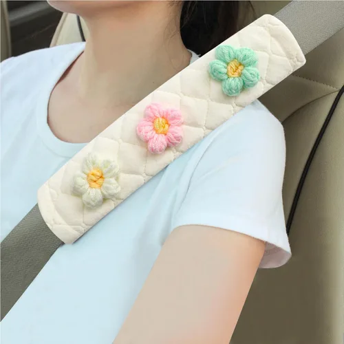 Vista 18 de Amooca Fundas Suaves para Cinturón de Seguridad del Automóvil Almohadillas de Hombro para Cinturón de Seguridad 2 PCS Ajuste Universal para Todos