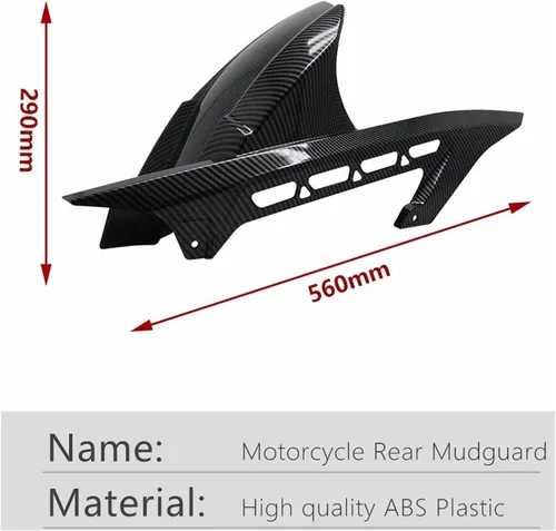 Vista 6 de Compatible con Kawasaki compatible con Z900 Z900RS 2017 2018 2019 2020 ABS Color carbono motocicleta trasero Fender Tire Hugger Motor Parts