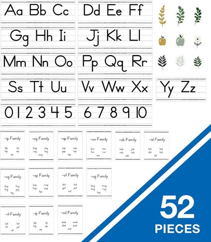 Vista 7 de Carson Dellosa - Letras y números de manuscrito de granja (52 unidades)