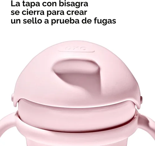 Vista 5 de OXO Tot Transitions Vaso con Pajita con Asas Extraíbles - 6 oz. - Blossom