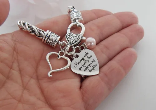 Vista 10 de Pulsera de boda de regalo para nuera, regalo para novia, hijastra o hija nueva, joyería de suegra