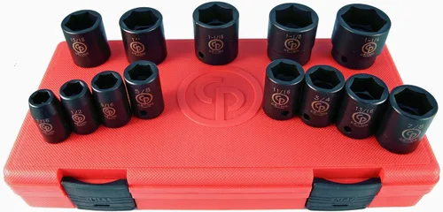 Vista 23 de Chicago Pneumatic SS814D - Unidad cuadrada de 1 pulgada, métrica profunda, 6 puntos, juego de llaves de impacto (4 piezas)