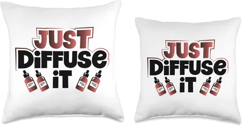 Vista 3 de Essential Oil Practitioner Just Diffuse It Essential Oils Throw Pillow