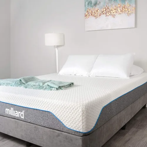 Vista 8 de Milliard Colchón de espuma viscoelástica semifirme de 10 pulgadas Certificado CertiPUR-US Alivio de presión (Queen)