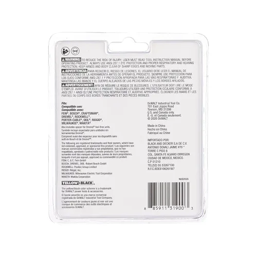 Vista 5 de DEWALT DWA4220, hoja de carburo oscilante para quitar lechada, corte rápido