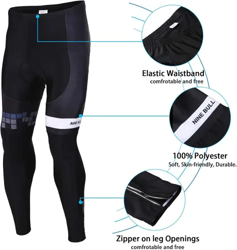 Vista 5 de Conjunto de camiseta de ciclismo para hombre, camiseta reflectante de secado rápido y pantalones cortos de ciclismo acolchados 3D, M