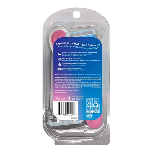 Vista 3 de Schick Hydro Silk Maquinillas de afeitar desechables de 3 hojas para mujer