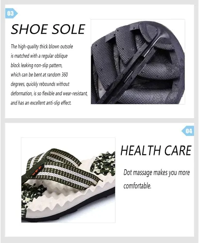 Vista 4 de Masajeador de pies plantares de acupresión, pantuflas de reflexología, sandalias para hombres y mujeres, ayuda para fascitis plantar dolor de talón