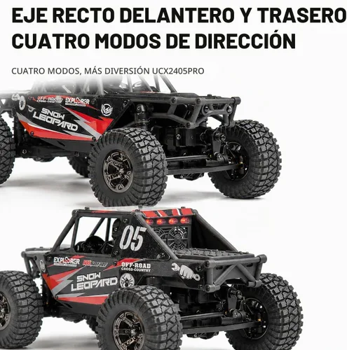 Vista 6 de UDIRC Actualizado UCX2405PRO 1/24 RC Crawler, FOC 4WS RC Rock Tuck