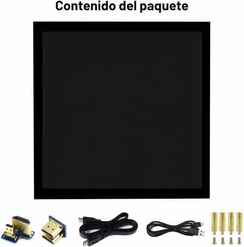 Vista 2 de waveshare Pantalla LCD IPS táctil capacitiva HDMI de 4 pulgadas compatible con Raspberry Pi 4B/3B+/3A+/2B/B+/A+/Zero/Zero W/WH/Zero 2W CM3+/4 720 ×
