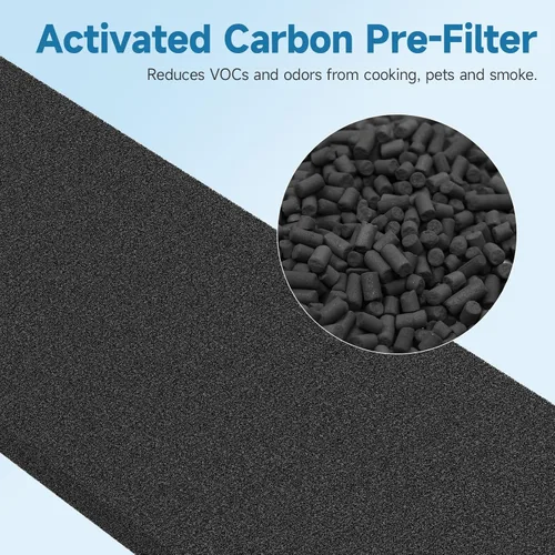 Vista 5 de Paquete de 2 filtros de repuesto HFD-120-Q compatibles con purificador Honey-Well HFD-120-Q QuietClean (para ASIN: B000ANEPYO)