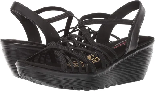 Vista 8 de Skechers Parallel Crossed Wires - Sandalias con talón descubierto y plataforma para mujer