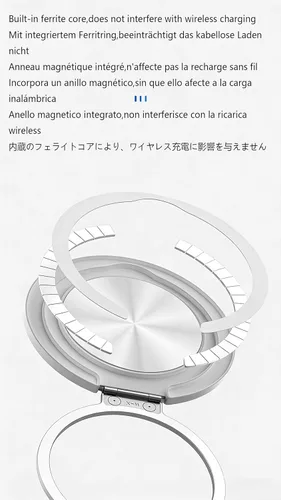 Vista 7 de Funda compatible con Hmd M-Kopa X1 [con 1 protector de pantalla de vidrio templado] Funda híbrida [soporte de anillo de 360° magnético] CX-24-HEI