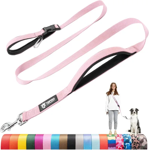 Vista 24 de TSPRO Correa táctica para perro, manos libres, resistente, ajustable, con mango acolchado y cierre de seguridad de metal para caminar, correr