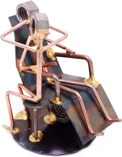 Vista 5 de Higienista dental coleccionable hecha a mano figura de arte de metal, accesorios de escritorio, trofeo, regalo de jefe, decoración de oficina
