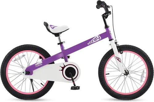Vista 3 de Royalbaby Bicicleta Cubetube para niños de 3 a 9 años, bicicleta para niños pequeños de 12, 14, 16, 18 y 20 pulgadas, con ruedas de entrenamiento