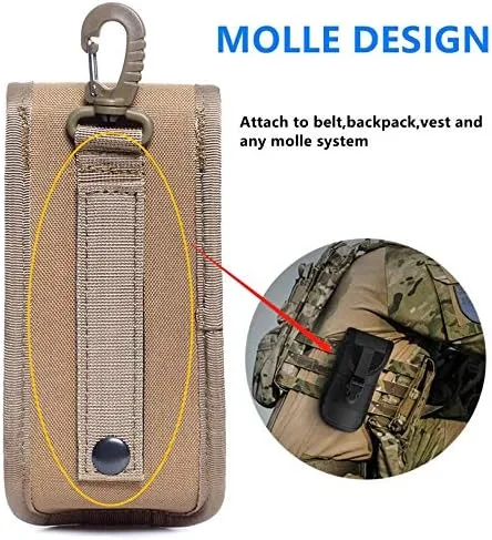 Vista 5 de ACEXIER MOLLE - Funda táctica duradera para gafas de sol, estilo militar, con hebilla