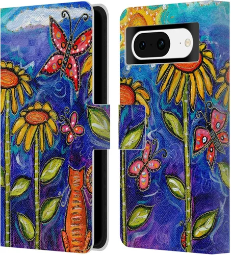 Vista 19 de Head Case Designs Officially Licensed Wyanne Half Light Nature 2 Leather Wallet Case Compatible with Google Pixel 8
