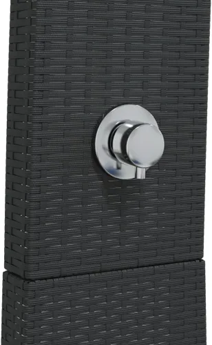 Vista 5 de vidaXL Ducha Exterior Negro