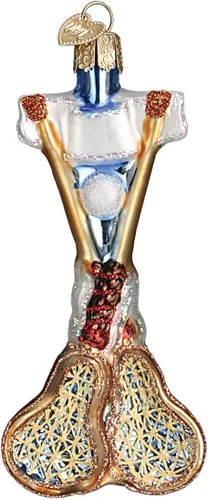 Vista 95 de Old World Christmas - Adorno de bebé blanco de un solo pieza de vidrio soplado para árbol de Navidad, decoración festiva hecha a mano, colección