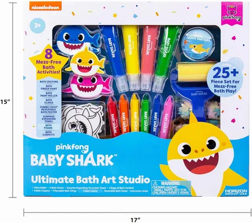 Vista 10 de Baby Shark Estudio de arte de baño definitivo de Horizon Group USA