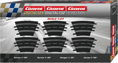 Vista 2 de Curva 1/30, 6 piezas - Digital 124/132 y analógico