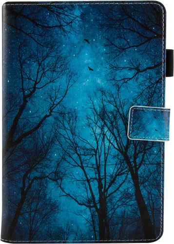Vista 2 de Dteck Funda universal para tablet de 7.9 a 8.4 pulgadas, funda plegable de piel con tapa para Onn de 8 pulgadas, Samsung Galaxy Tab 8.0 pulgadas 8.4