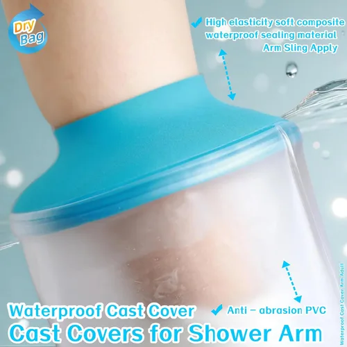 Vista 2 de Fundas de fundición para brazo de ducha – Funda impermeable para adulto, cómodo protector de molde reutilizable para brazo de ducha, bolsa
