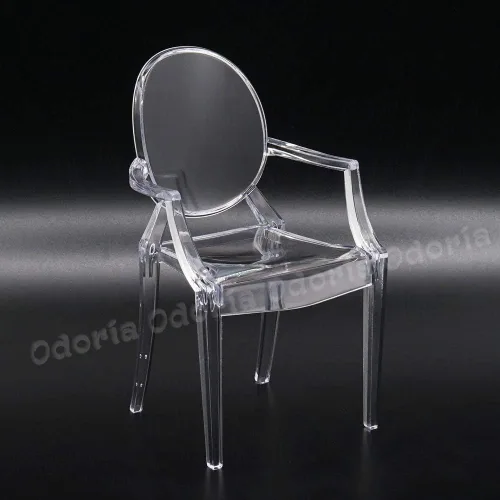 Vista 2 de Odoria Silla fantasma miniatura 1/6 accesorios para muebles de casa de muñecas