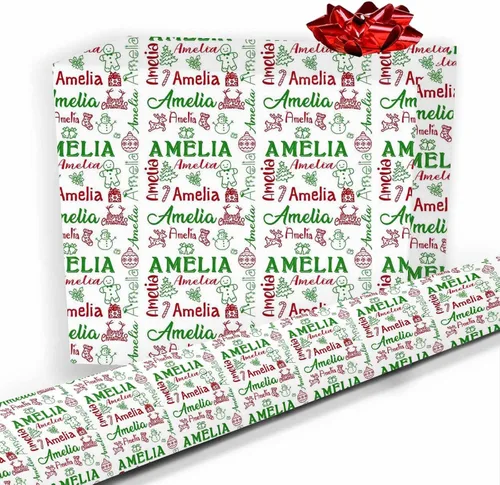 Vista 26 de Papel de regalo personalizado, divertido papel de regalo para cara, foto, nombre, Día del Padre, rollo de regalo para papá, hombres, mujeres, niños