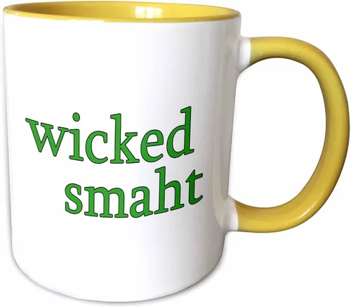 Vista 14 de 3dRose EvaDane - Citas divertidas - Wicked Smaht. Green. - Tazas (mug_193286_4)