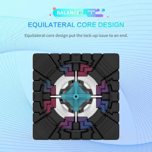 Vista 7 de LiangCuber YongJun MGC 7x7 M Cubo magnético de velocidad sin pegatinas YJ MGC 7x7x7 cubos rompecabezas