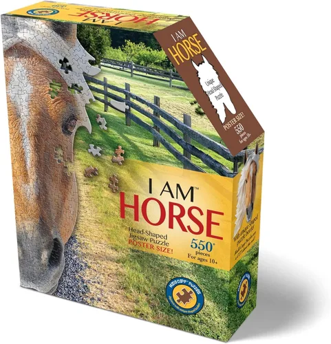 Vista 2 de Madd Capp Rompecabezas - I AM Horse - 550 piezas - Rompecabezas en forma de animal