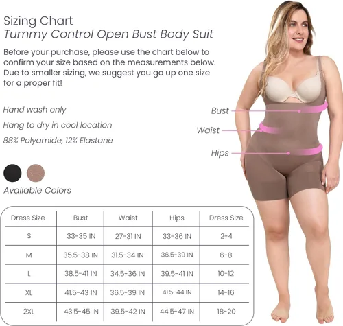 Vista 4 de CoCoon Shapewear Open Bust Bodysuit for Tummy Control Shapewear - Sculpting, Tummy Control Body Shaper