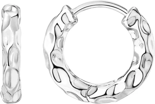 Vista 22 de PAVOI Aretes de aro gruesos chapados en oro de 14 quilates para mujer - Aretes pequeños de aro de oro con postes de plata de ley 925 - Joyería