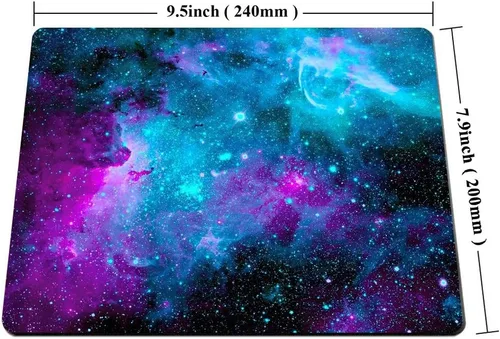 Vista 2 de Smooffly Alfombrilla de ratón-001 Galaxy personalizada Rectángulo de goma antideslizante alfombrilla de ratón
