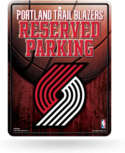 Vista 20 de Rico Industries Cartel de estacionamiento de metal de baloncesto
