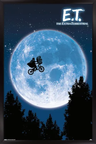 Vista 7 de Trends International E.T. The Extraterrestre - Póster de pared, 14.725 x 22.375 pulgadas, versión enmarcada de madera de granero Versión enmarcada