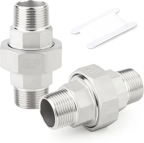 Vista 21 de TAISHER 1 pieza Unión de acero inoxidable 304, 2" NPT hembra, conexión de tubería fundida