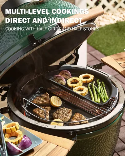 Vista 4 de Estante de Cesta ConvEGGtorBasket de Repuesto de 1 Pieza para Big Green Egg Grande, Accesorios BGE EGGpsnder - Colocación o Extracción Fácil