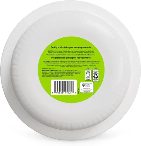 Vista 6 de Amazon Basics - Cuencos de papel para uso diario, 10 onzas, desechables, 70 unidades, color blanco, el embalaje puede variar