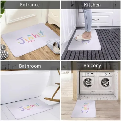 Vista 4 de Felpudo de bienvenida para exteriores, tapete de bienvenida para interiores y exteriores, tapete de bienvenida para puerta delantera, divertidas