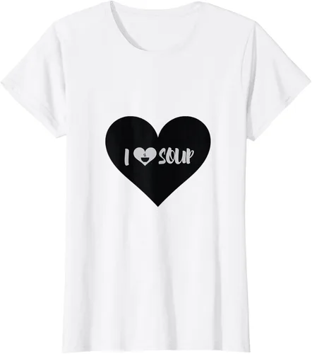 Vista 15 de I Love Soup - Camiseta de regalo con forma de corazón, Blanco, S Asfalto