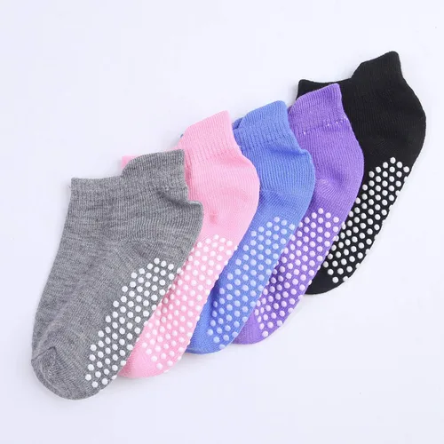 Vista 6 de Cooraby 16 pares de calcetines antideslizantes para niños pequeños y niñas