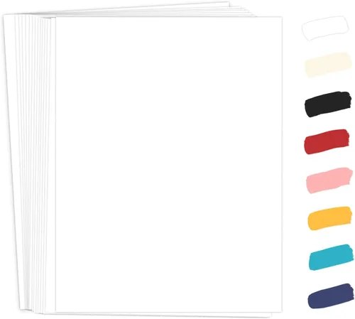 Vista 11 de 50 paquetes de cartulina negra 8.5 x 11, Goefun papel de impresora de cartulina de 65 lb para Halloween, álbumes de recortes, manualidades