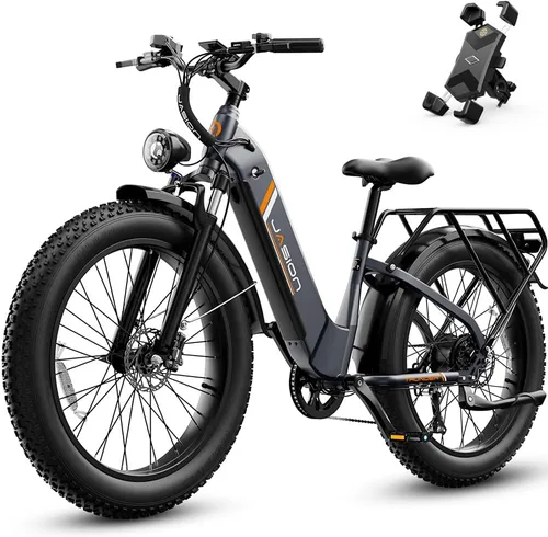 Vista 13 de Jasion Bicicleta eléctrica Thunder/PRO/ST, 2000 W/1800 W Peak Ebikes para adultos, neumático de grasa de 26 pulgadas, mejor bicicleta eléctrica